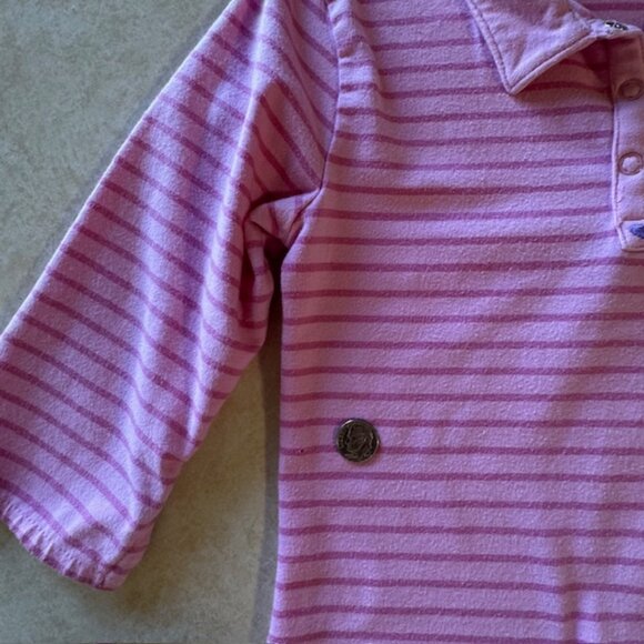 Girl Connection Stretch Pink Striped Dress sz 6 6X - Picture 9 of 9